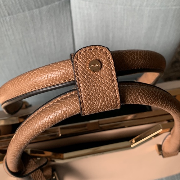 Dune London Beige Solid Handheld Bag - Picture 5 of 8